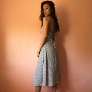 Privacy Please Strappy Open Back Midi Dress Sz M